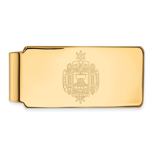 United States Naval Academy Seal Money Clip 14k Yellow Gold