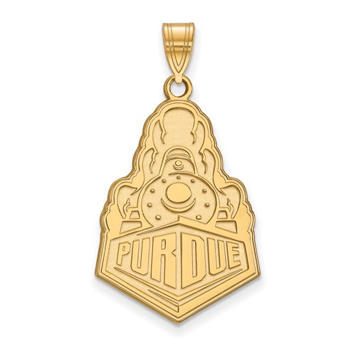 14k Yellow Gold Purdue University Boilermakers Pendant 1in 