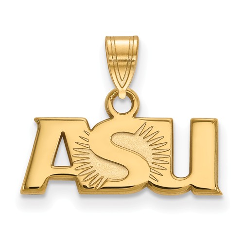 Arizona State University ASU Small Pendant 14k Yellow Gold