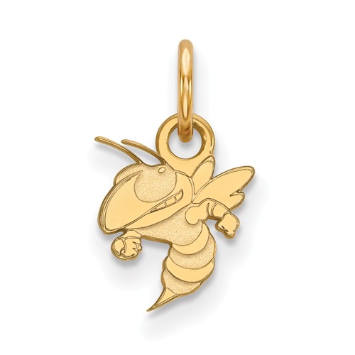 10k Yellow Gold Georgia Tech Buzz Charm 3/8in