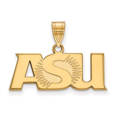 Arizona State University ASU Pendant 1in 14k Yellow Gold