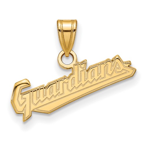 10k Yellow Gold Small Cleveland Guardians Pendant