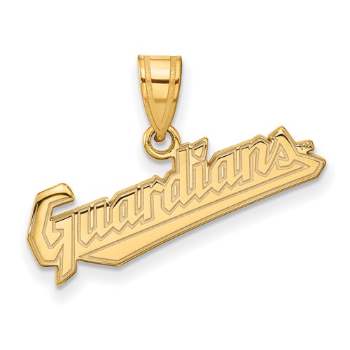 10k Yellow Gold Medium Cleveland Guardians Pendant