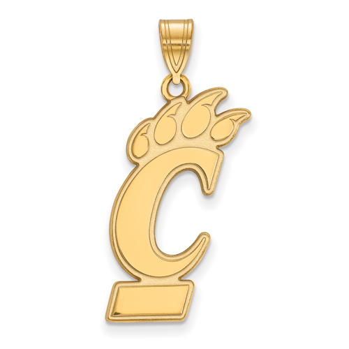 10k Yellow Gold 1in University Of Cincinnati Pendant