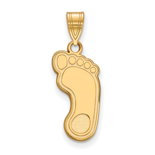 14kt Yellow Gold 3/4in University of North Carolina Tar Heel Pendant