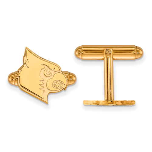 14k Yellow Gold University of Louisville Cardinals Cuff Links