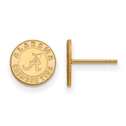 University of Alabama Crimson Tide XS Earrings 14k Yellow Gold