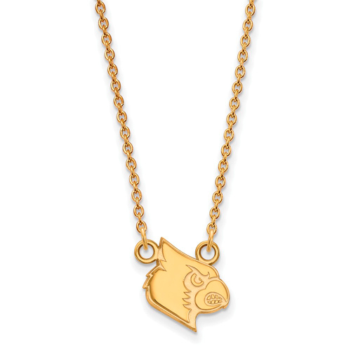 University of Louisville Louis Pendant Necklace Small 10k Yellow Gold