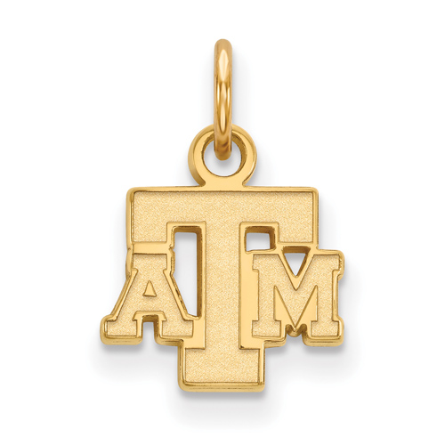 14kt Yellow Gold 3/8in Texas A&M University Pendant