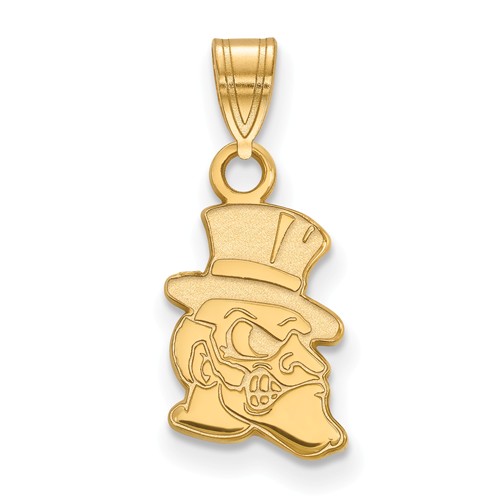 Wake Forest University Demon Deacon Pendant 1/2in 14k Yellow Gold