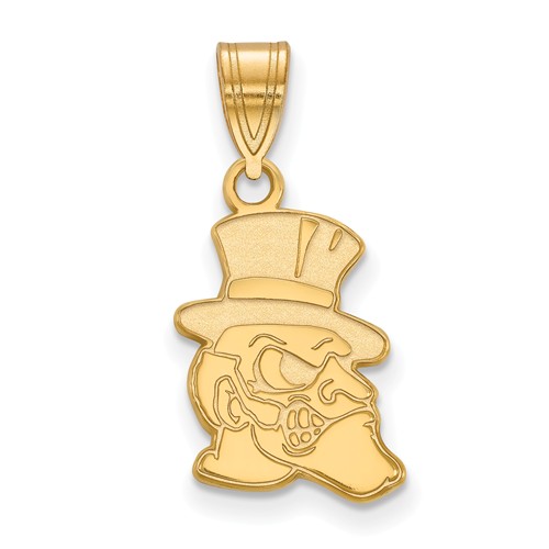 Wake Forest University Demon Deacon Pendant 5/8in 10k Yellow Gold