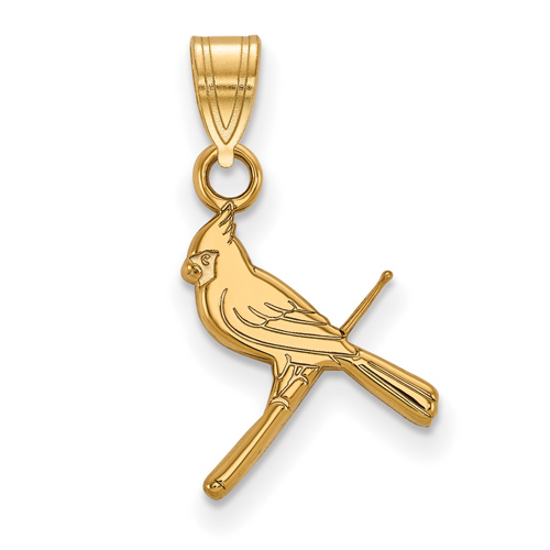 10kt Yellow Gold 1/2in St. Louis Cardinals Bird Pendant