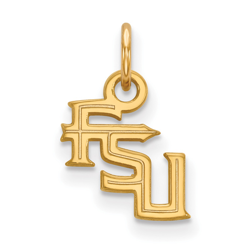 10kt Yellow Gold 3/8in Florida State University FSU Pendant