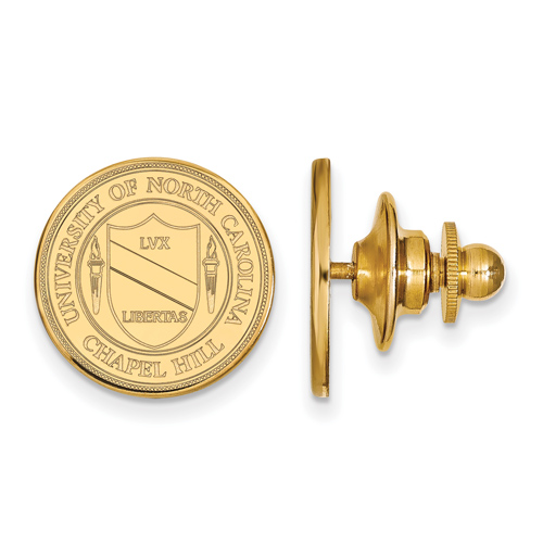 14kt Yellow Gold University of North Carolina Crest Lapel Pin