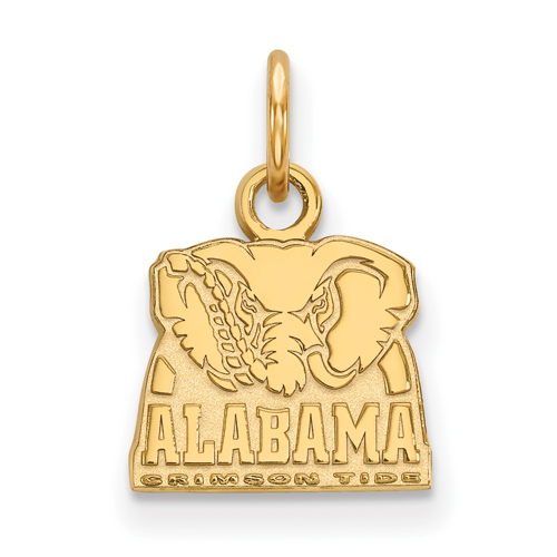 14kt Yellow Gold 3/8in University of Alabama Big Al Pendant
