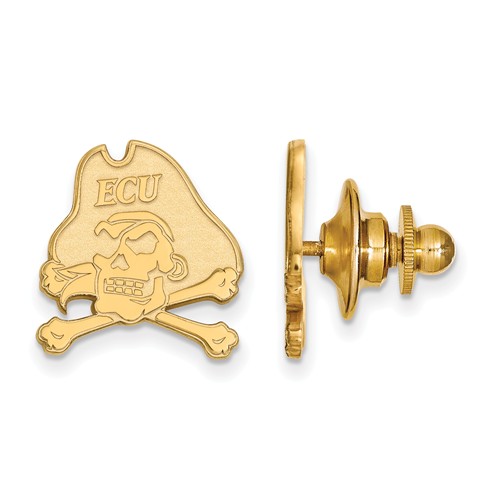 East Carolina University Logo Lapel Pin 14k Yellow Gold 