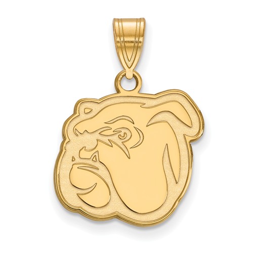 Mississippi State University Bulldog Pendant 5/8in 10k Yellow Gold