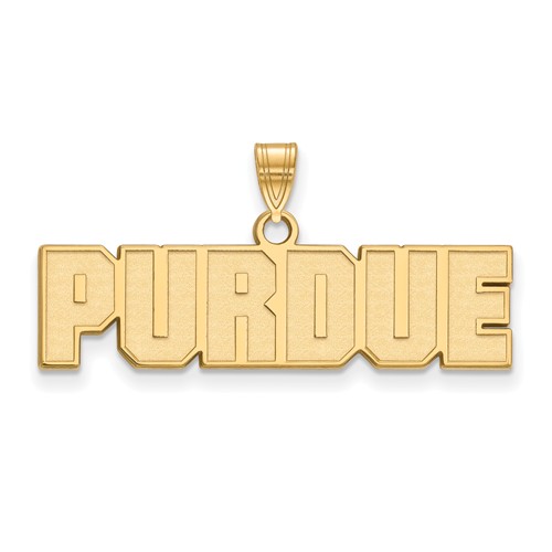 10k Yellow Gold Purdue University Pendant 3/8in