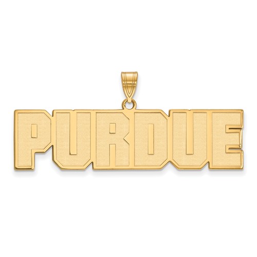 10k Yellow Gold Purdue University Large Pendant