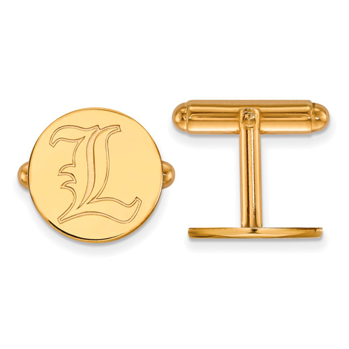 14k Yellow Gold University of Louisville L Cuff Links