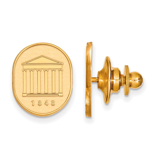 14k Yellow Gold University of Mississippi Lyceum Lapel Pin