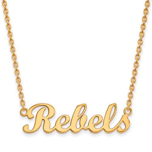 14k Yellow Gold Rebels Pendant with 18in Chain