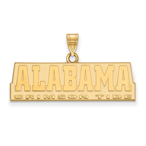 14kt Yellow Gold Alabama Crimson Tide Badge Pendant