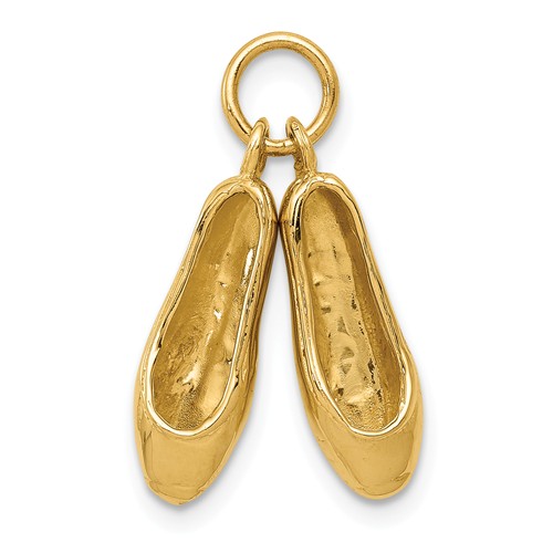 gold ballet slippers
