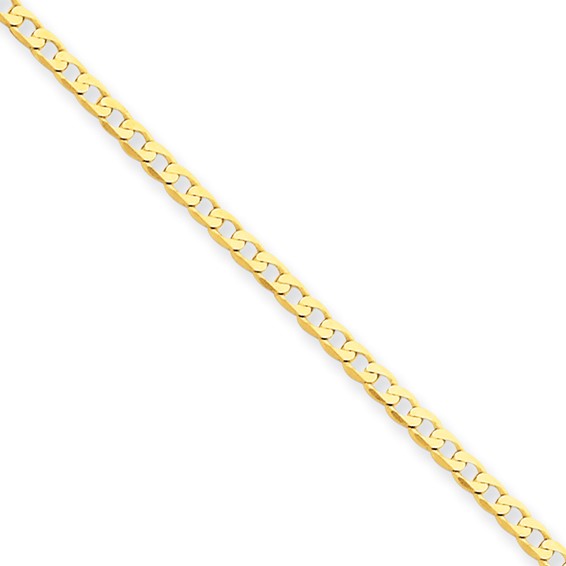 14kt Yellow Gold 9in Classic Curb Link Anklet