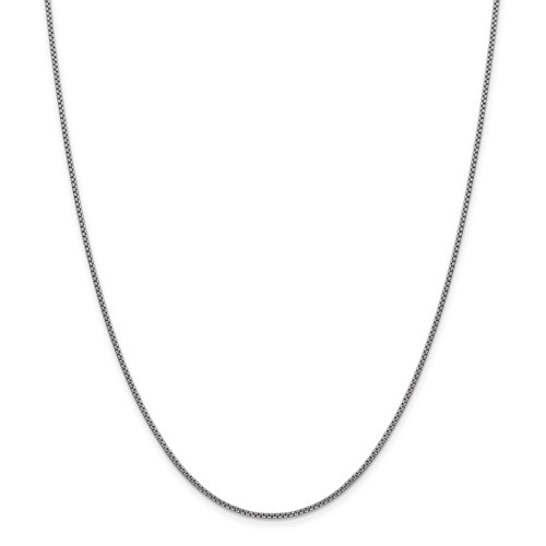 14k White Gold 20in Hollow Box Chain 1.5mm