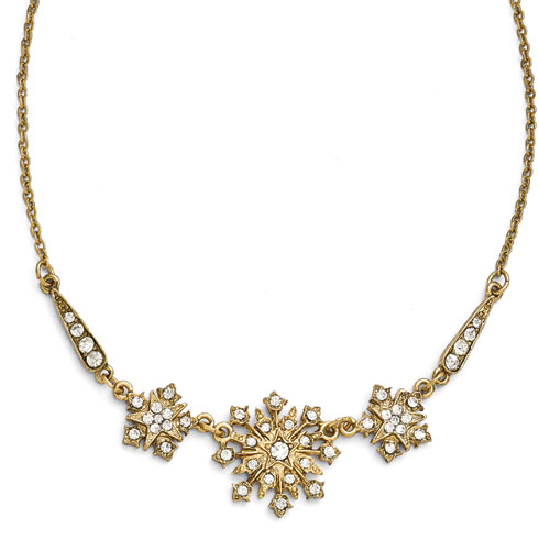 Gold-tone Downton Abbey Starburst Statement Necklace