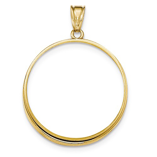 14k Yellow Gold Bezel for 1 Oz Panda Coin 500 Yuan