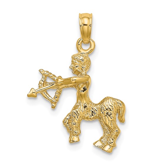 14kt Yellow Gold 3-D Sagittarius Charm