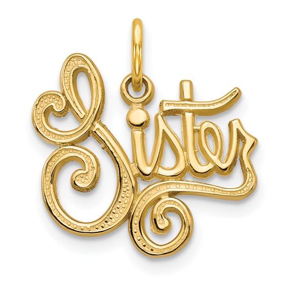 14kt Yellow Gold Sister Charm