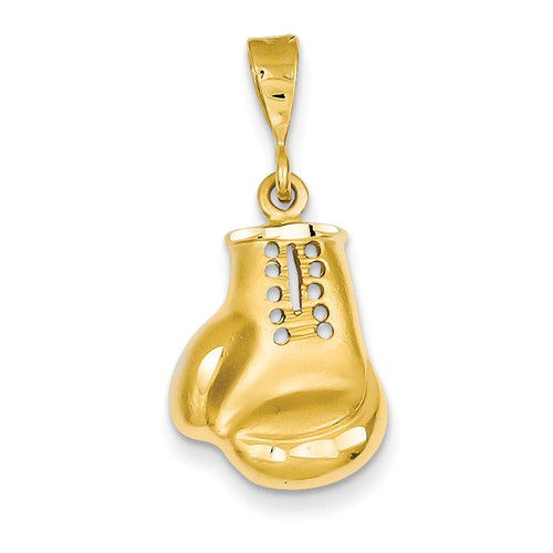14kt Yellow Gold 5/8in Boxing Glove Pendant