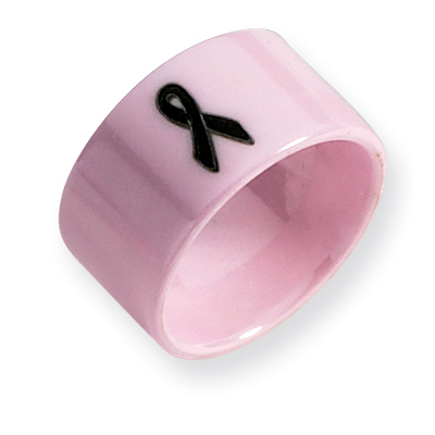 12mm Pink Ceramic Ring with Ribbon CER22A | Joy Jewelers