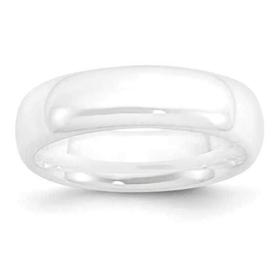 White Ceramic 6mm Domed Ring