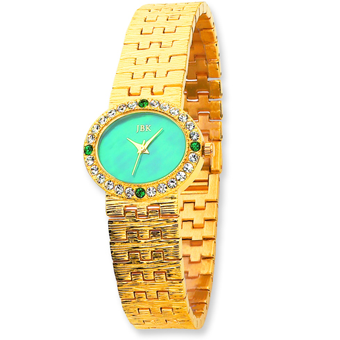 Jacqueline Kennedy Gold-tone Teal Dress Watch CT174 | Joy  display picture 1