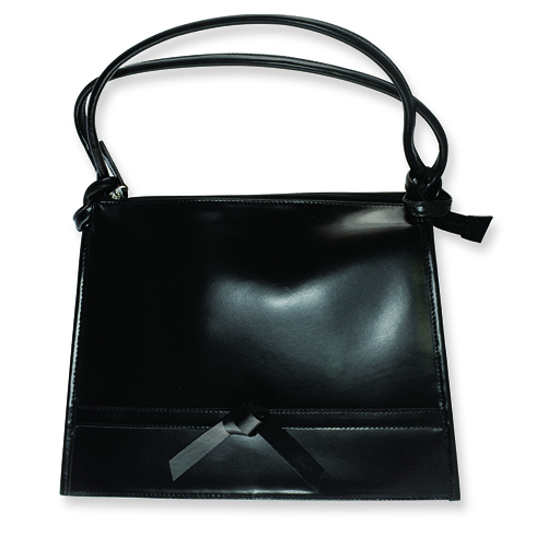 Jacqueline Kennedy Black Leather Handbag