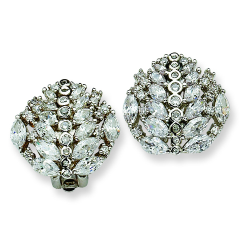 Jacqueline Kennedy Marquise Swarovski Crystal Clip Earrings CT377