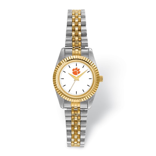 Clemson University Ladies' Pro Two-tone Stainless Steel Watch