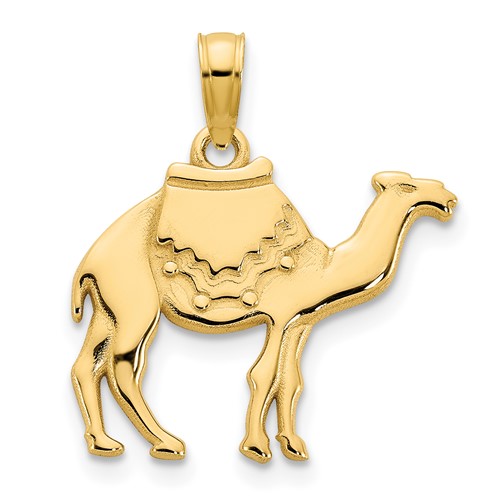 14k Yellow Gold Small Camel Pendant