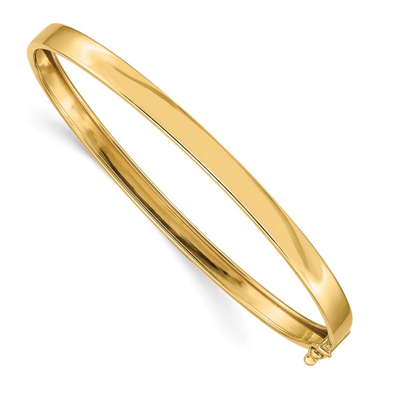 14kt Yellow Gold 5mm Flex Bangle Bracelet