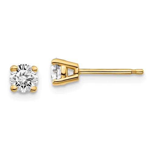 14k Yellow Gold 1/2 ct Certified Lab Grown Diamond Stud Earrings