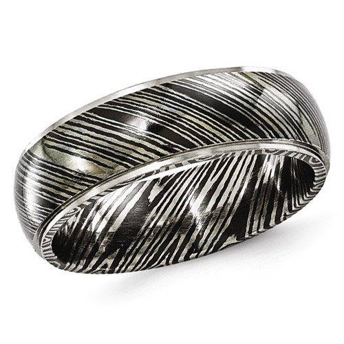 Edward Mirell 7mm Timoku Titanium Ring with Step Down Edges
