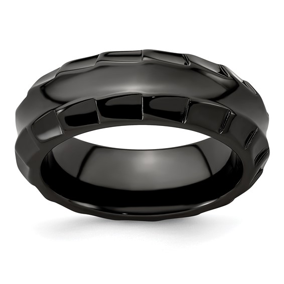 Edward Mirell 8mm Black Ti Templar Ring