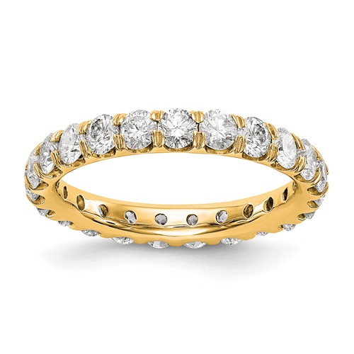 14k Yellow Gold 3 ct True Origin Created Diamond Eternity Ring