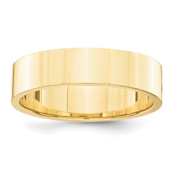 14kt Yellow Gold 5mm Flat Wedding Band