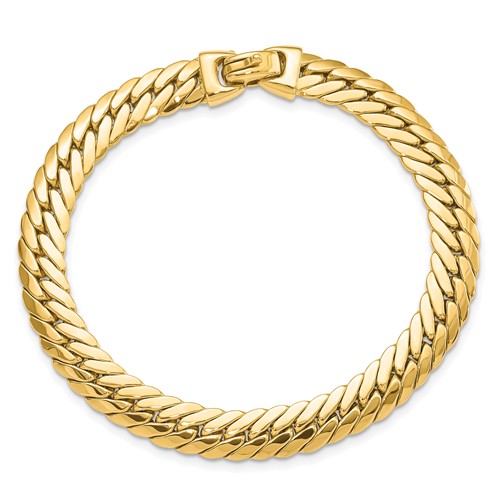 Quality Gold FB1928-7.5 14K Large Snake Chain Bracelet