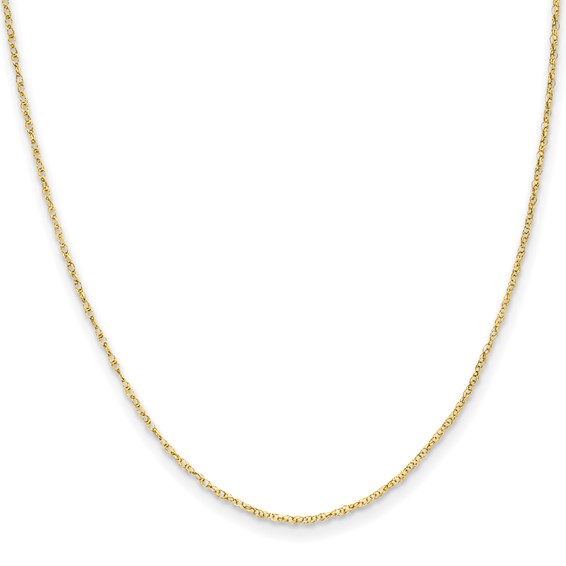 14k Yellow Gold 13in Madi K Kid's Rope Chain